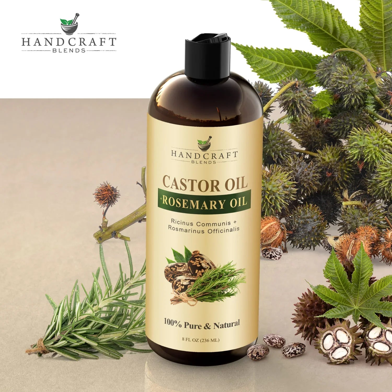 Castor Carrier Oil infused with Rosemary