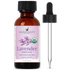 Lavender essential oil bottle with dropper, USDA organic, 1 oz, for aromatherapy