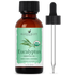 Amber bottle of organic eucalyptus essential oil with dropper, 1 oz, for aromatherapy