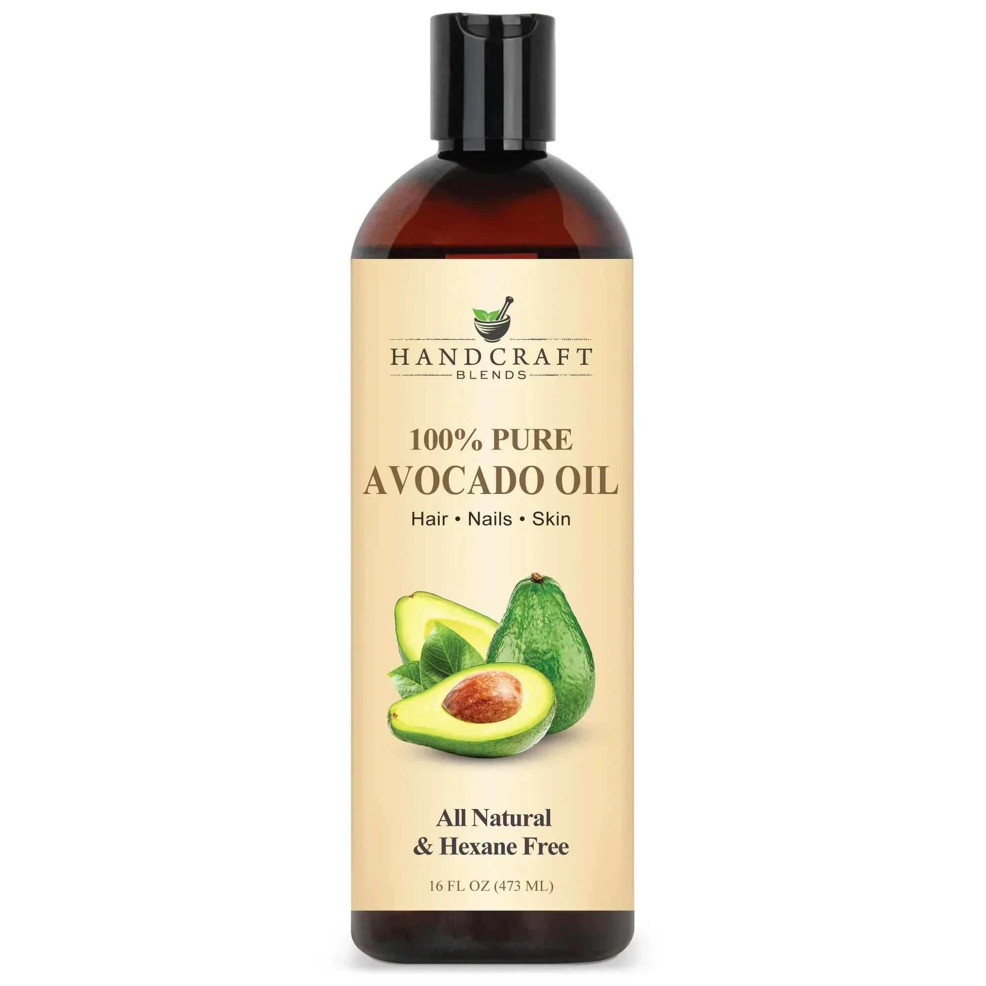 Avocado Carrier Oil bottle front view