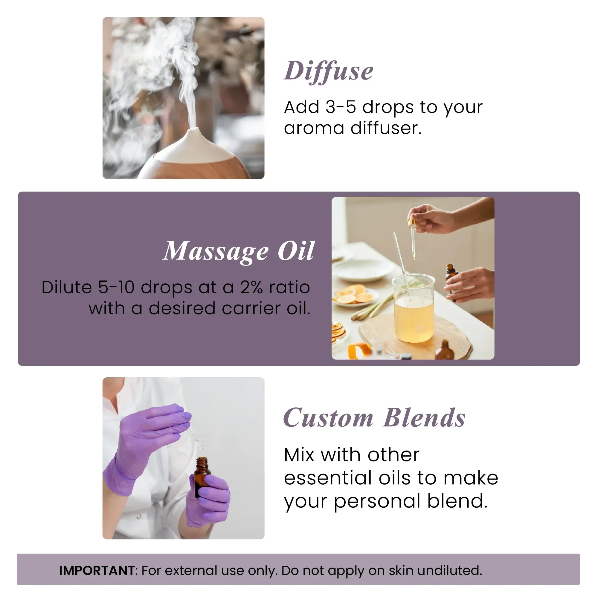 Carrier oils for blending with camphor