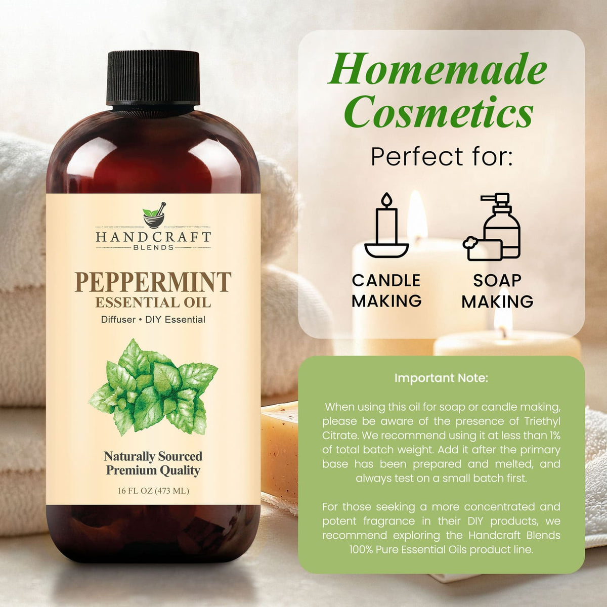 Peppermint Essential Oil Huge Bottle